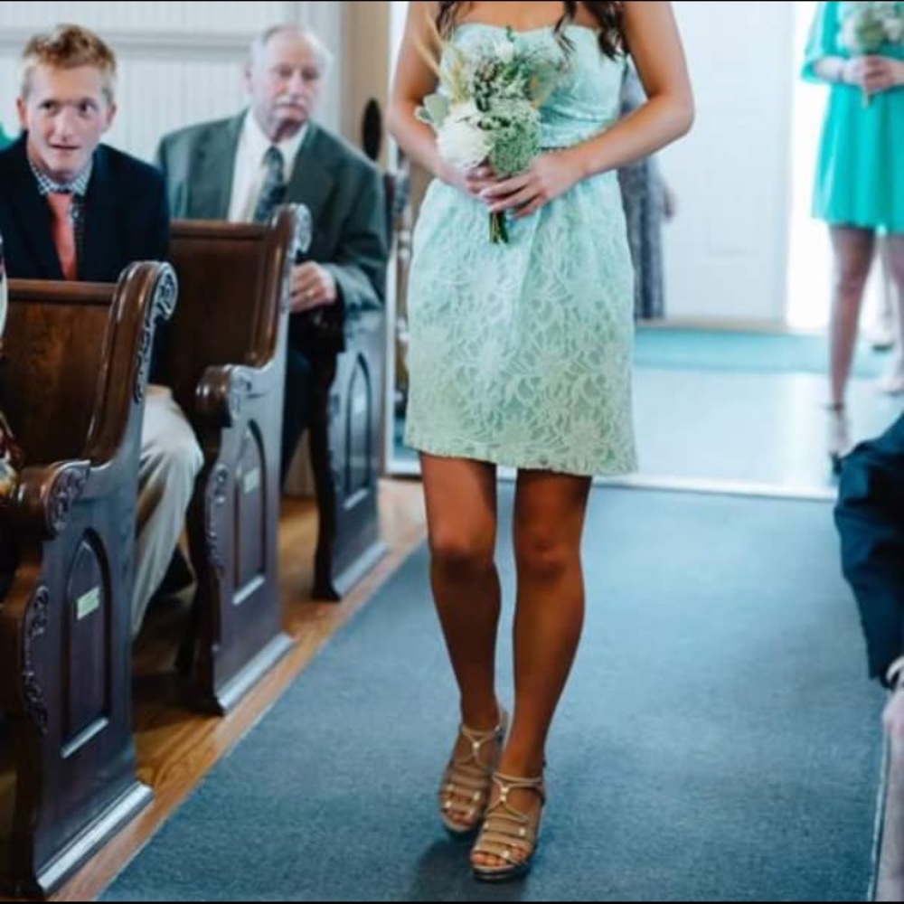 Mint homecoming dress